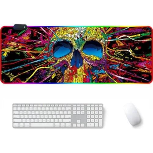Gaming Mouse Pad RGB Mouse Pad Gamer Computer Mousepad RGB Backlit Mause Pad Large Mousepad XXL For Desk Keyboard LED Mice Mat