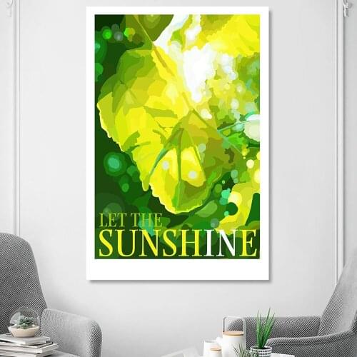 Let The Sun Come In Art Signature Poster Creative Gift Fashion Print Wall Modern Canvas Painting Living Room Nordic Home Decor