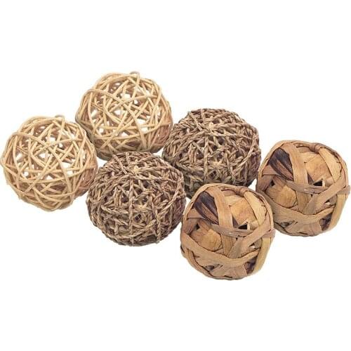 Small Animal Activity Toy,Pets Play Chew Toys for Bunny Rabbits Guinea Pigs Gerbils, 6 Pack