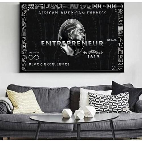Entrepreneur Motivational Quote Art Canvas Painting Wall Art Posters Prints Wall Pictures for Living Room Home Cuadros Decor