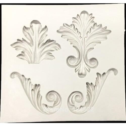Symmetric Pattern Silicone Sugarcraft Mould Set, Fondant Cake Decorating Tools