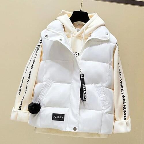 New Women Winter Stand Collar Down Vest Jacket Ladies Zipper Big Pocket Waistcoat