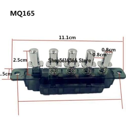 AC 250V 4A Range Hood 5 Buttons Piano Type Keyboard Switches MQ165