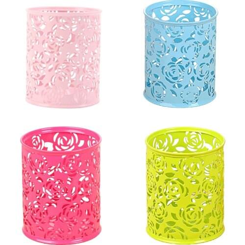 Pen Holder Mesh Pen Holder Office Stationary Desktop Cup Organizers Multifunctional Pen Holder Desktop Office Supply