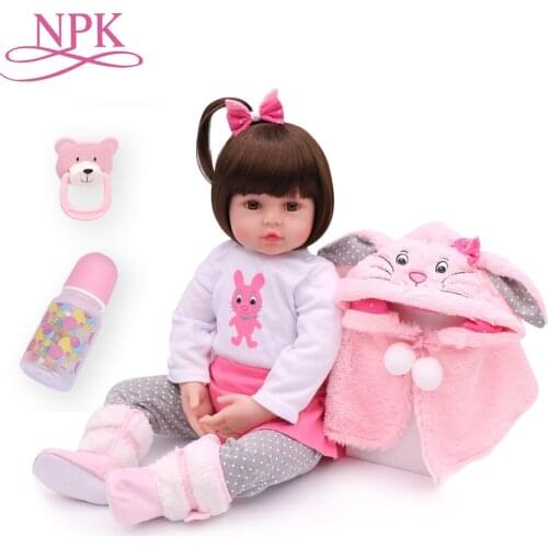 NPK 47CM Silicone Reborn Super Baby Lifelike Toddler Baby Bonecas Kid Doll Bebes Reborn Brinquedos Reborn Toys For Kids Gifts