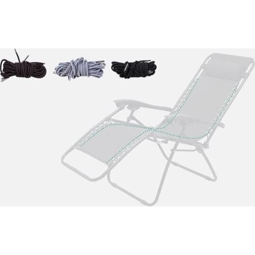 Folding Rope Chair Elastic Recliner Rope Replacement Universal Lace Lounger for Garden Beach Relax High Quality Durable