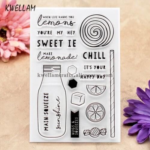 SWEET CHILL ITS YOUR HAPPY DAY Scrapbook DIY photo cards rubber stamp clear stamp transparent stamp 10x15cm KW8012054