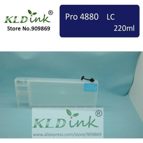 [KLD Ink] Compatible T6065 refillable ink cartridge for Stylus Pro 4880 Large Format Inkjet Printer ( 1 cartridge with chip)