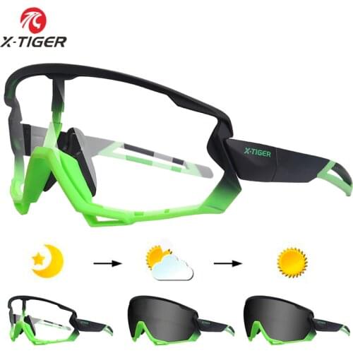 X-TIGER Polarized & Photochromic Cycling Glasses Outdoor Cycling Goggles Bike Glasses Sports MTB Bicycle Sunglasses Bike Eyewear