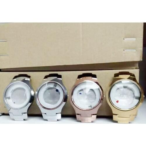 Watch parts36MM tungsten steel high-quality case liquid pointed glass solid back cover, suitable for Miyota Japanese movement