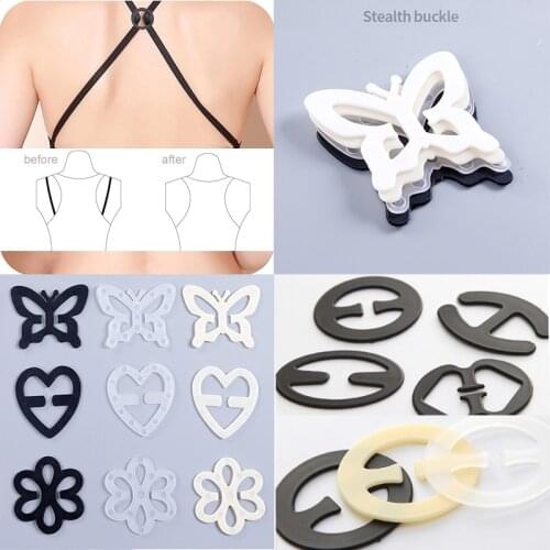 Hot Sale Underwear Fasteners Hot Sale Popular Shadow 3Pcs/set Bra Buckle Fashion Bra Buckles Strap Holders Invisible Bra Clips