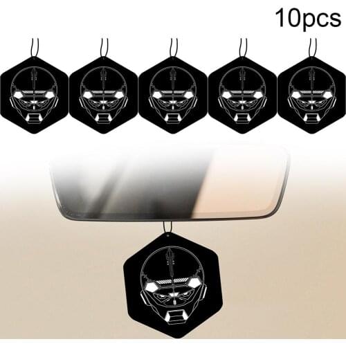 10Pcs Car Fragrance Hanging Ornament Pendant Fresh Vehicle Paper Air Freshener Lasting fragrance 2021