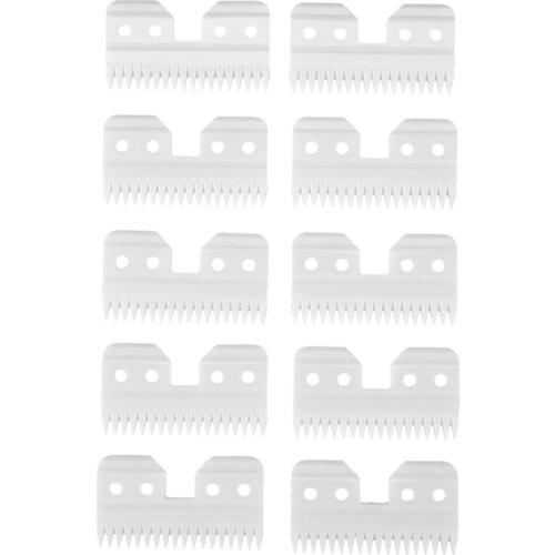 10Pcs/Lot Replaceable Ceramic 18 Teeth Pet Ceramic Clipper Cutting Blade for Oster A5 Series