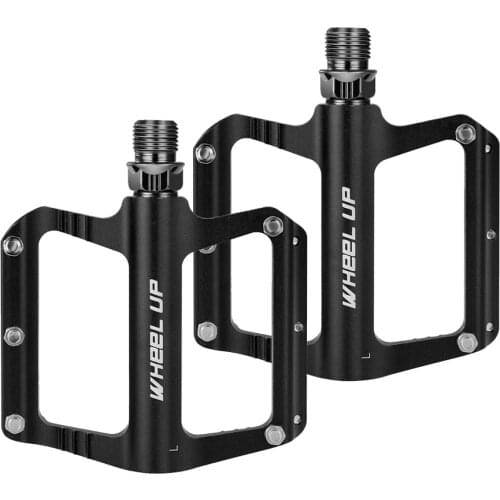2pcs WHEEL UP Mountain Bike Bicycle Pedals Nylon Fiber Aluminum Alloy Bearing Dead Fly Pedal Non-slip Foot Pedal Accessories