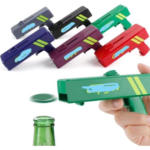 2021 New Creative Cap Gun Bottle Opener Useful Kitchen Gadgets Wine Accessories Bottle Opener Bar Tool Beer Opener Gun Hot Sale
