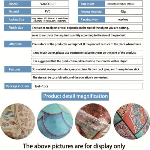 3D Rectangular stone texture wall sticker living room kitchen decorations wallpaper home background Seamless stitching stickers