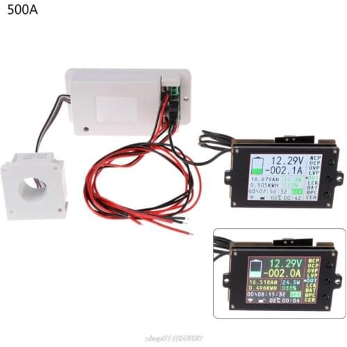 DC 500V 100A 200A 500A Wireless Voltmeter Ammeter Coulometer Battery Power Meter Jy23 21 Dropship