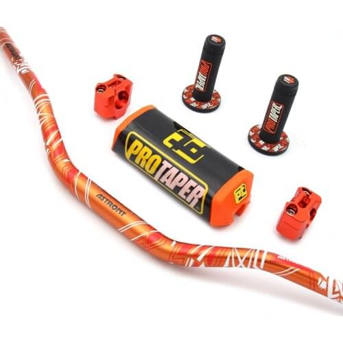 For Dirt Bike SUZUKI DRZ400 RMZ450 RMZ250 1-1/8 28MM Motorcycle Handlebars Fat Bars+ Grips Protaper Bar Pad