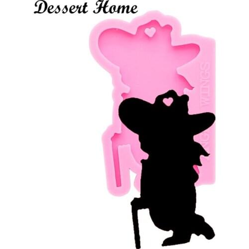 DY0171 Resin Silicone Mascot colonel Mold Epoxy Resin Molds For DIY Keychain Jewelry Making Tools Shining resin moldes