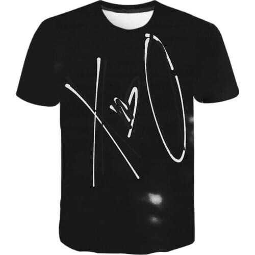 Men Women Children The Weeknd T Shirt 3D Printed Tee Summer Short Sleeved Tops Cool Boy Girl Kids Fashion Streetwear T-shirt