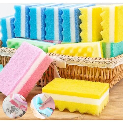 Sponge Washing Towel Wipe Rags Sponge Scouring Pad High Density Dish Cleaning Cloth Household Kitchen Dishwashing Cleaning Tools