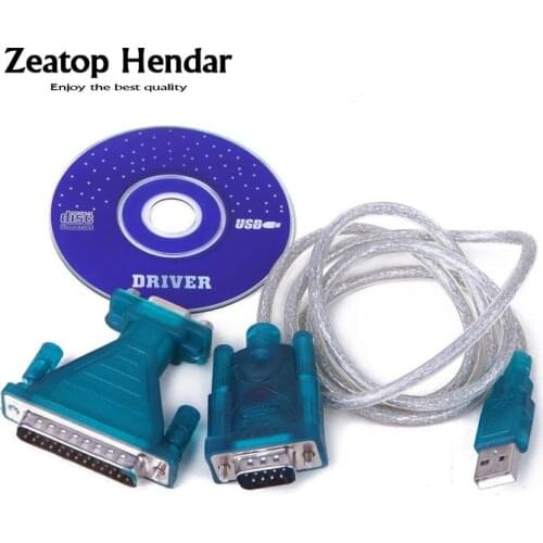 USB 2.0 to 9/25-Pin Serial RS232 Cable Cord DB9/DB25 Adapter Computer PC Desktop