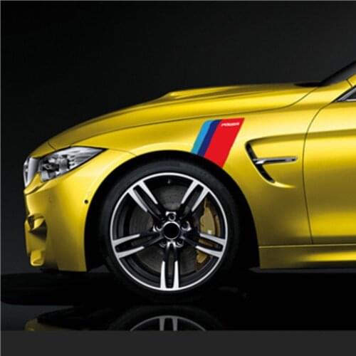 Car Side Fender Stickers And Decals Car Body Decorative For bmw e90 e60 f30 f10 f07 f34 x1 x3 x4 x5 e70 x6 M2 M3 M5 Car Styling