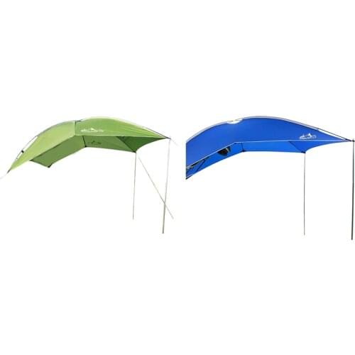 LAPUTA Portable Waterproof Car Rear Tent Outside Camping Shelter Outdoor Car Tent Trailer Tent Roof Top for Beach