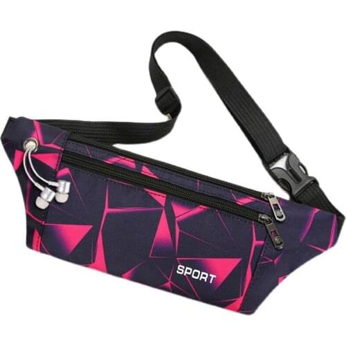 Summer New Waist Packs Fashion Close-Fitting Woman Bum Bag Men Sports Travel with Earphone Hole Waterproof