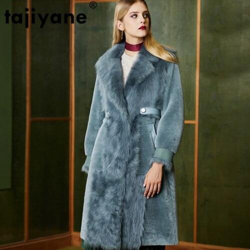 Coat Fur Natural Female Wool Jacket Autumn Winter Coat Women Clothes 2021 Double-faced Fur Luxury Warm Long Tops ZT4793