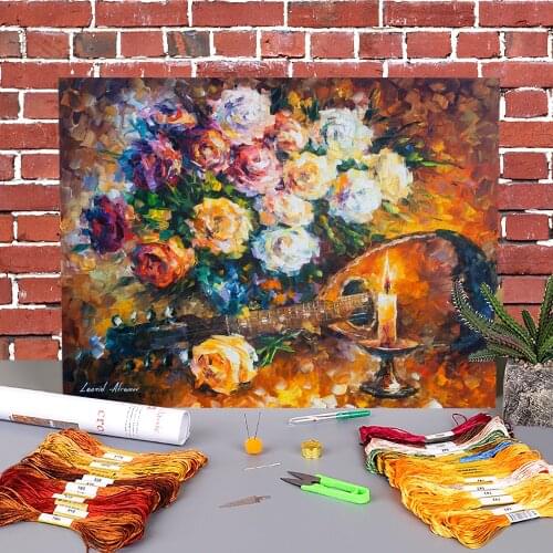 The Dance Light Printed Canvas 11CT Cross Stitch Embroidery Full Kit DMC Threads Handiwork Craft Handmade Handicraft Sales