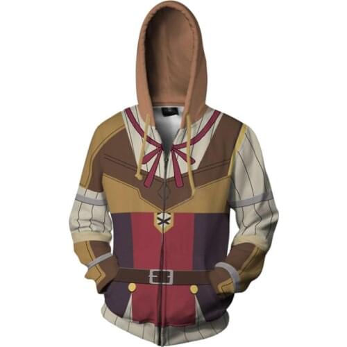 The Rising Of The Shield Hero Hoodie Cosplay 3D Print Raphtalia Zipper Hoody Hoodies For Adult Sweatshirts High Quality