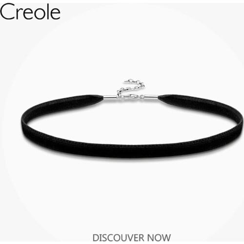 En-vogue Choker Necklace with Velvet,2019 Summer New 925 Sterling Silver Lovingly Detailed Nineties Revival Gift For Women