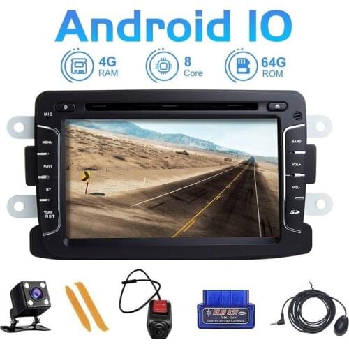 ZLTOOPAI Android 10 For Renault Duster Dacia Logan Sandero Xray 2 Auto FM Radio Stereo Car Multimedia Player GPS Navigation 1Din