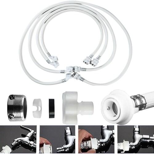 1Pcs Automatic Washing Machine Dishwasher Explosion-proof Inlet Pipe Water Feed Fill Hose Universal Type 6 Points 25mm Interface