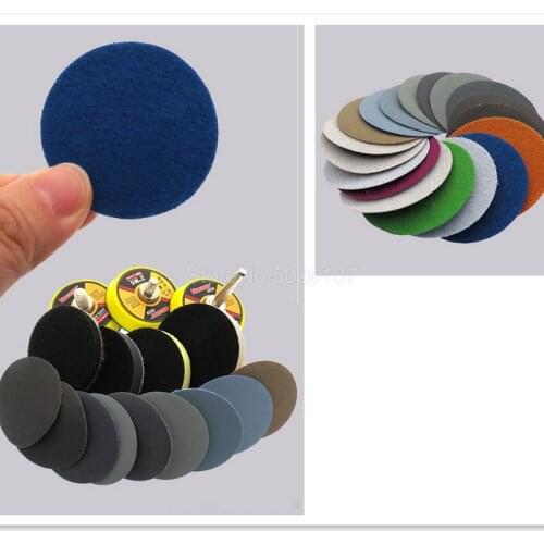 10PCS 2 Inch 50MM Silicon Carbide Hook&loop Waterproof Sanding Discs For Wet/dry Round Abrasive Sandpaper Wet Dry Assortment