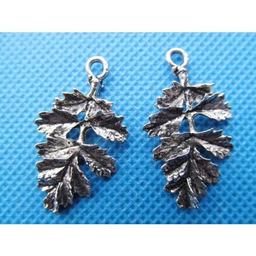 100pcs Antique Silver tone/Antique Bronze Filigree Leaf Necklace Bracelet Pendant Charm/Finding,DIY Accessory Jewellry Making