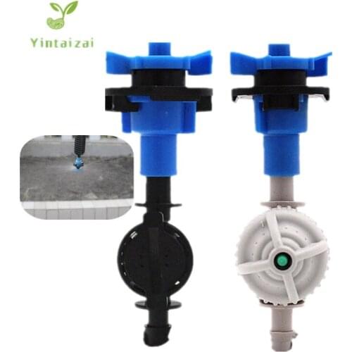 20PCS 360Degree Rotary Sprinkler Hanging Nozzles With 1/4" Antidrip Greenhouse Garden Micro Drip Irrigation Garden Water Fitting