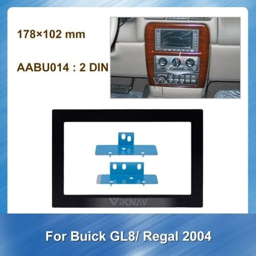 2DIN Car Stereo DVD Radio Fascia for Buick GL8 Regal 2004 Audio Player Panel Adapter Frame Dash Mount Installation Kit