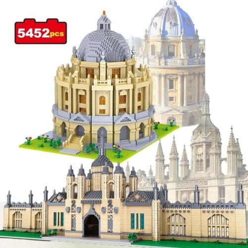 5452pcs World Famous Architecture Building Blocks Cambridge University Oxford Model Landmarks Toys for Kids Educational Bricks