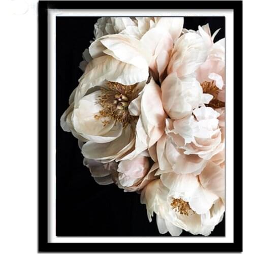 Diy 5D Diamond Painting Stereoscopic big peony flower Full square round drill Cross Stitch Rhinestone Mosaic Home Decor