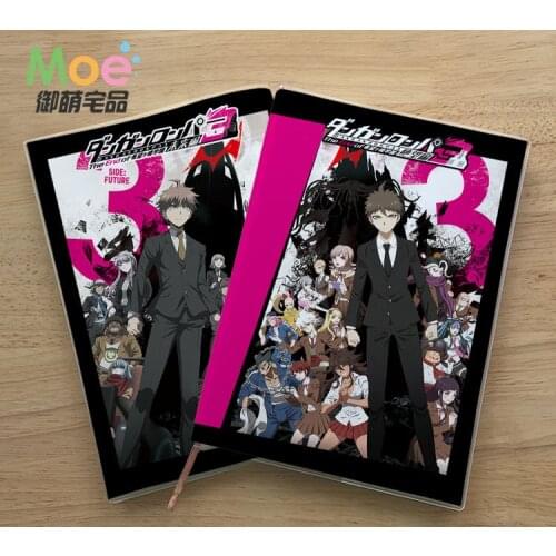 Anime Danganronpa: Trigger Happy Havoc 3 Figure Student Writing Paper Notebook Delicate Eye Protection Notepad Diary Memo Gift