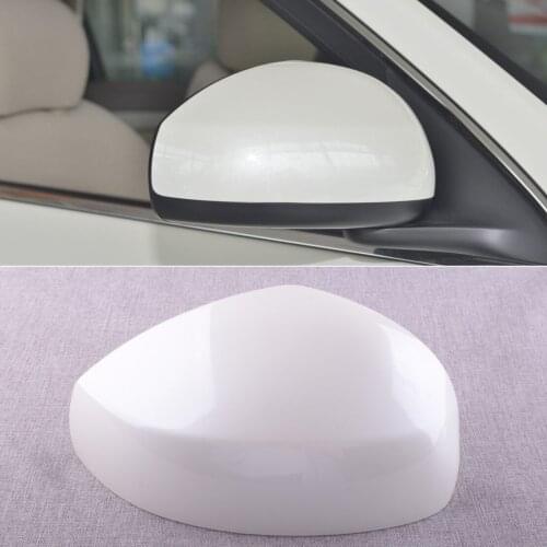 Car Pearl White Exterior Right Side Rearview Mirror Cover Cap Fit for Nissan Sentra 2018 2017 2016 2015 2014 2013