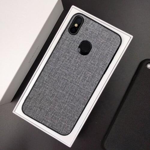 For Xiaomi Redmi Note 7 Pro Case Luxury Skin Coque Silicone edge fabric back cover protect case for xiaomi redmi note 7pro shell