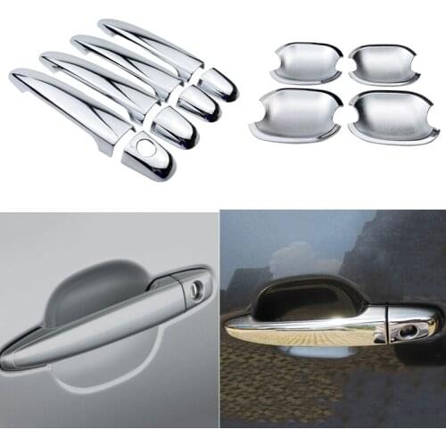 For TOYOTA HIGHLANDER CAMRY AVALON TACOMA SIENNA 4RUNNER LEXUS RX330 RX350 RX470 Chrome Door Handle Covers Trim Bowl Cap Sticker