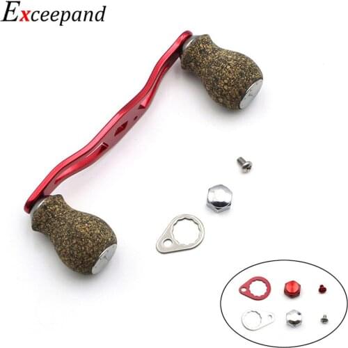 Exceepand 115mm Metal Powerful Fishing Reel Handle for Abu Garcia Daiwa Low Profile Baitcasting Reel Grips Repair Reel Fishing