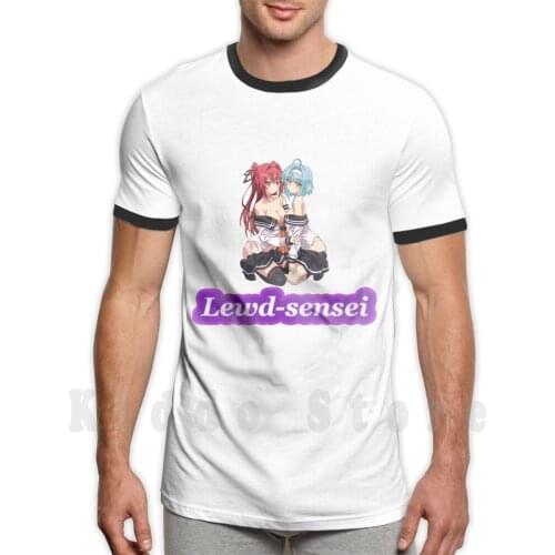 Lewd Anime Girls-Ecchi / Hentai Babes # 7-Shinmai Maou No-Naruse Mio , Nonaka Yuki V2 T Shirt Print For Men Cotton New Cool Tee
