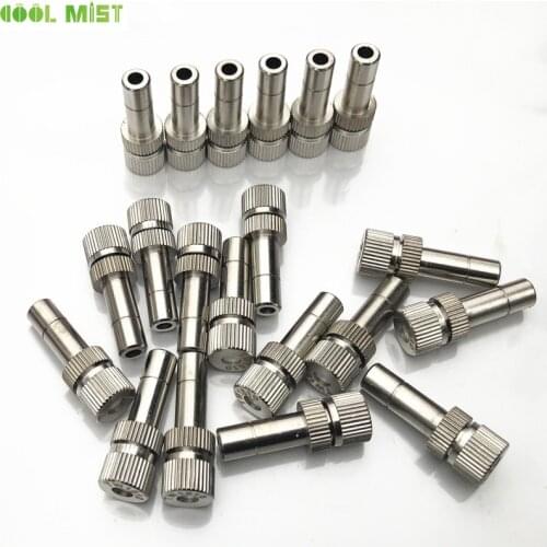 H46 Medium Pressure 50pcs/Box 0.15mm-0.6mm Slip Lock Nickel Fog Misting Nozzles Outdoor Cooling Water Spray Irrigation Sprinkler