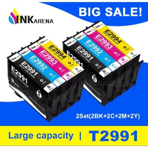INKARENA 2 Set T29XL T2991 T2996 Printer Ink Cartridge For EPSON T29 XP-235 XP-332 XP-335 XP-432 XP-435 XP-247 XP-442 Cartridges
