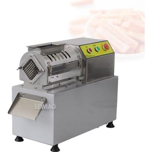 Commercial French Fry Cutter Maker Slicer Potato Vegetable Radish Cucumber Potato Heavy Duty Chips Cutting Machine 900W